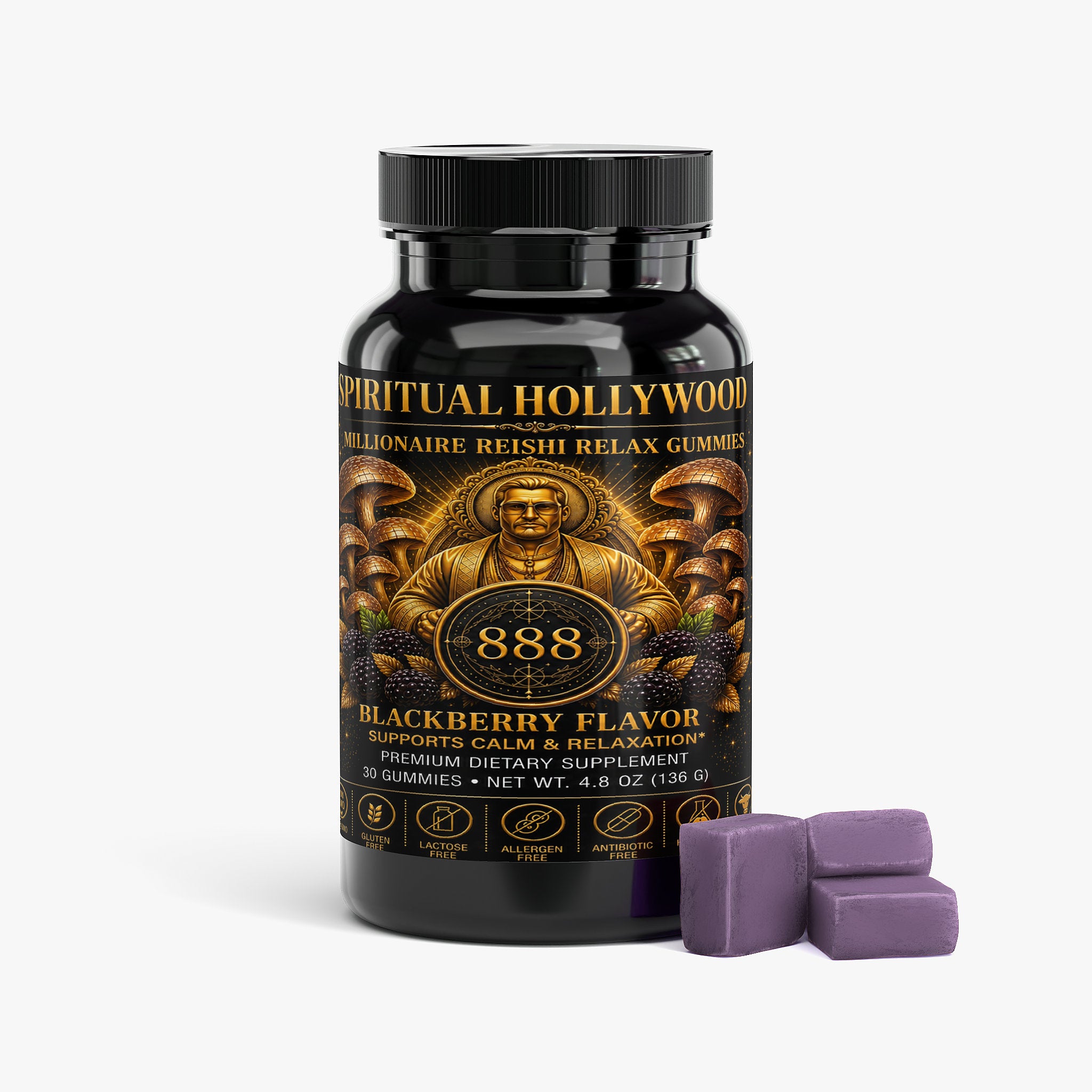 Spiritual Hollywood's Millionaire Reishi Relax Gummies